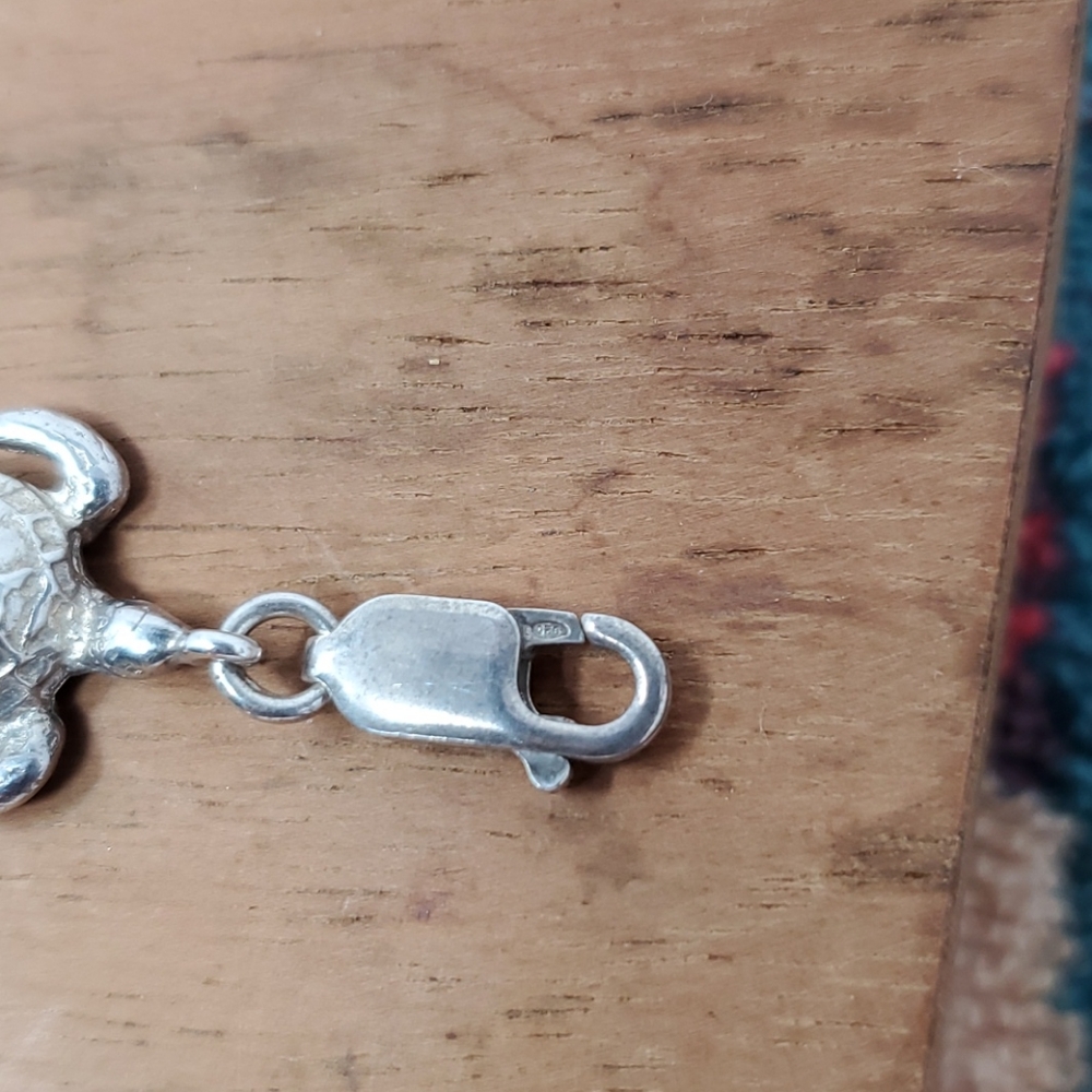Sterling Silver Turtle Bracelet - image 3
